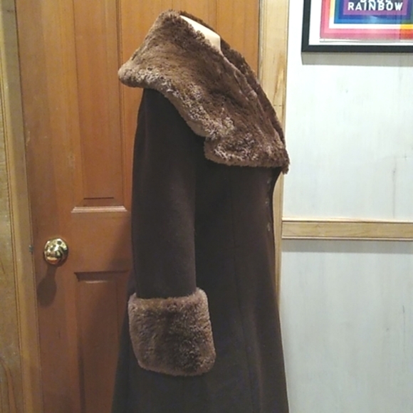 Emanuel Ungaro Paris Parallele full length wool and fur coat. M - Picture 4 of 13